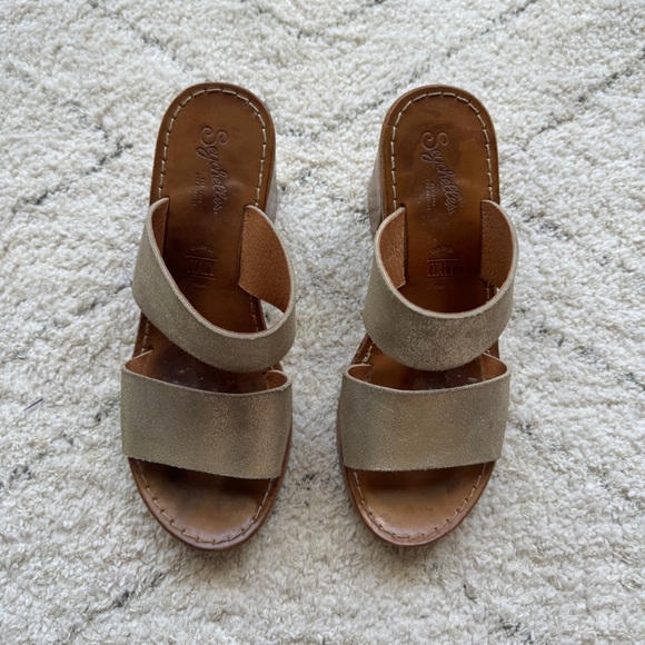 Seychelles Metallic Heeled Sandals - Picture 4 of 6